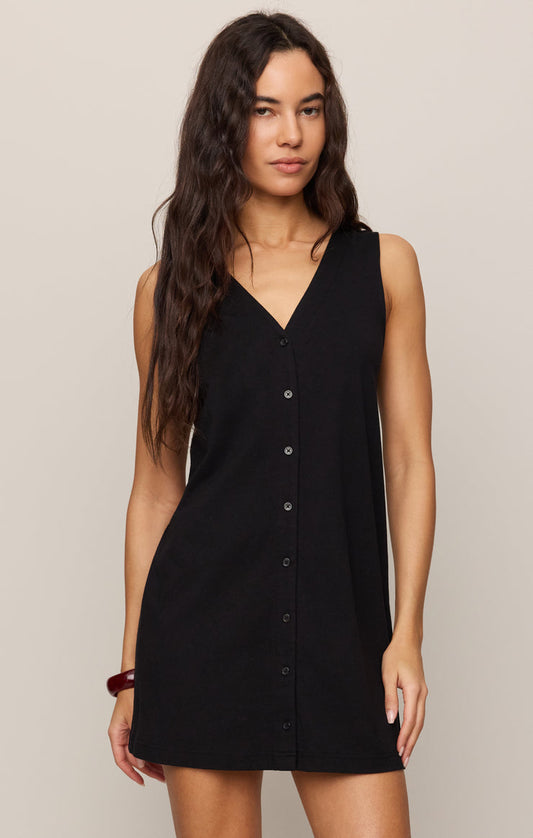 Z Supply Solace Mini Dress- True Black