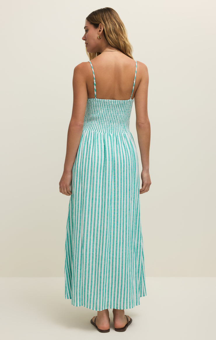 Z Supply Bayside Striped Midi Dress-La Palma