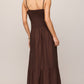 Z Supply Esti Embroidered Maxi Dress- Cherry Chocolate