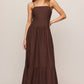 Z Supply Esti Embroidered Maxi Dress- Cherry Chocolate