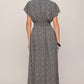 Z Supply Sanna Iris Floral Midi Dress-Eclipse