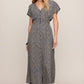 Z Supply Sanna Iris Floral Midi Dress-Eclipse