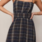 Z Supply Evermore Plaid Midi Dress-Eclipse