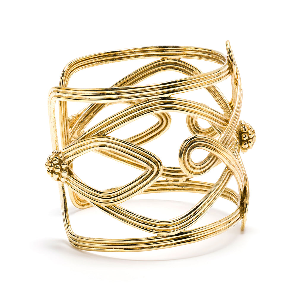 Capucine de Wulf Monique Compass Cuff-Gold