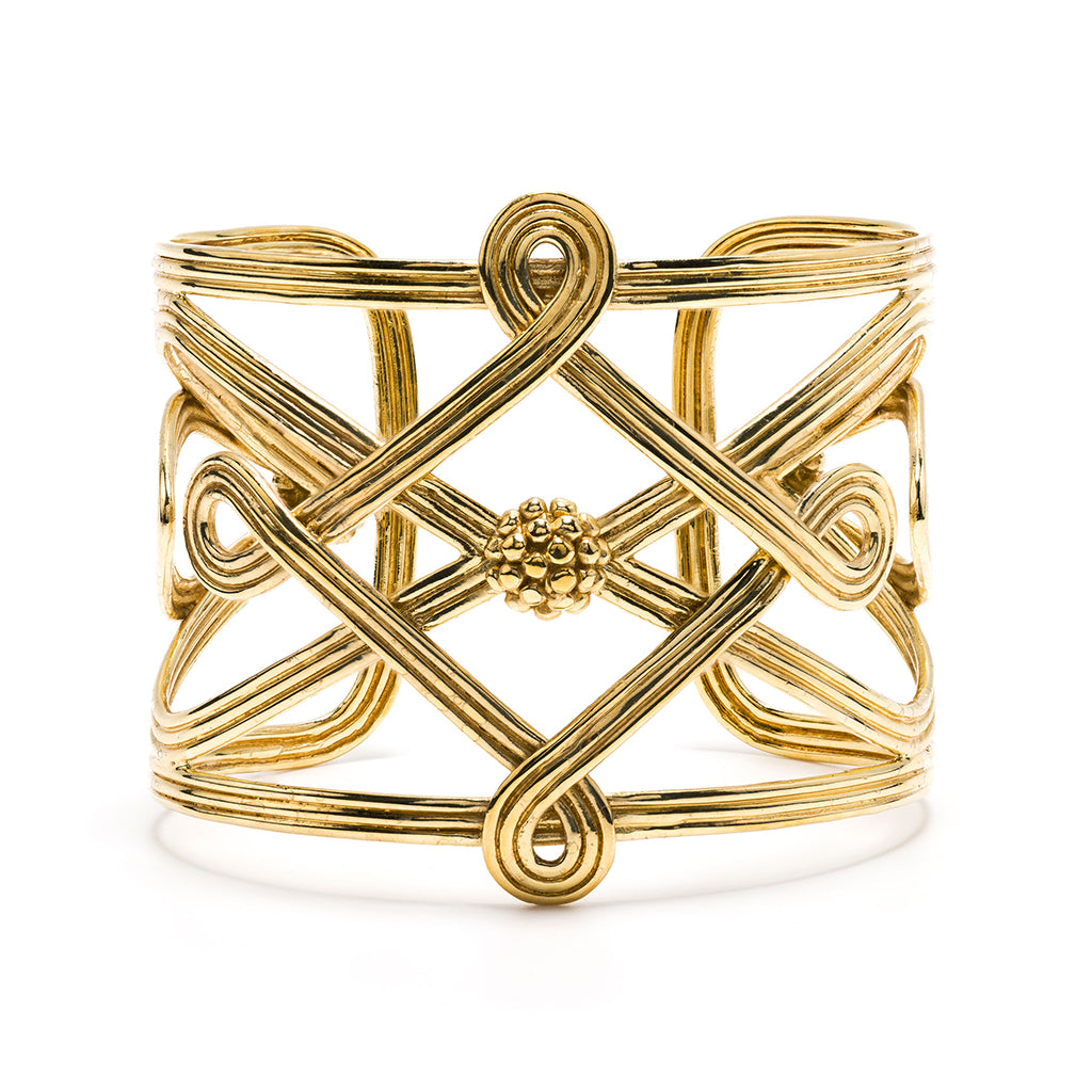 Capucine de Wulf Monique Compass Cuff-Gold