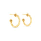 Capucine de Wulf “Berry Slice” Small Hoop Earrings-Gold