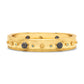 Capucine de Wulf “Cleopatra” Hinged Bangle - Gold/Blue Labradorite
