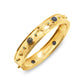 Capucine de Wulf “Cleopatra” Hinged Bangle - Gold/Blue Labradorite