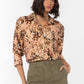 Velvet Heart "Ziggy" L/S Shirt-Coral Painted Leopard