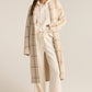 Z Supply Mason Windowpane Coat-Sea Salt