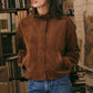 Z Supply Corin Bubble Hem Jacket-Saddle Suede