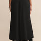Z Supply Northpointe Satin Midi Skirt - Black