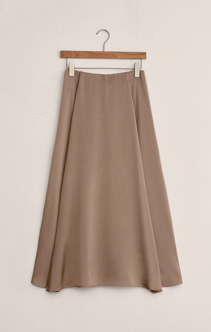 Z Supply Northpointe Satin Midi Skirt - Moonlight