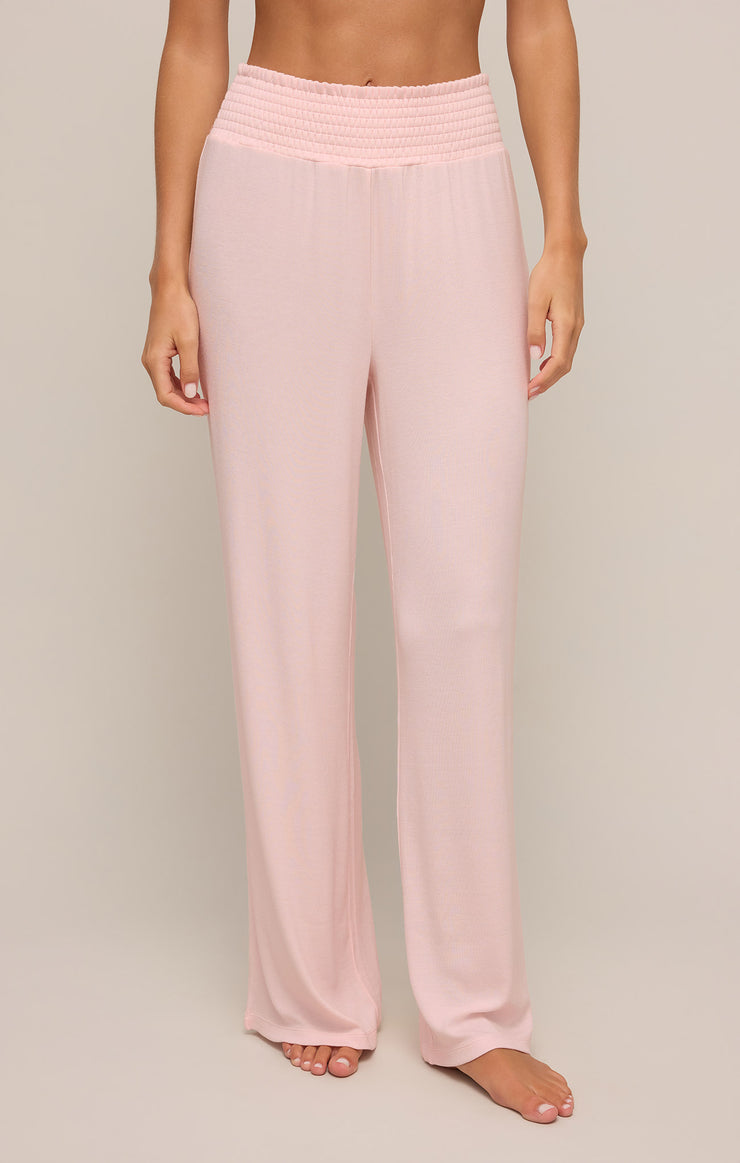 Z Supply Dawn Luxe Rib Pant-Whisper Pink