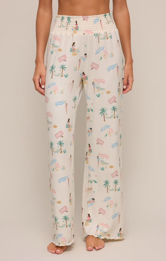 Z Supply Dawn Beach Days Pant-Bone