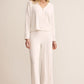 Z Supply Dawn Smocked Rib Pant-Vanilla Ice