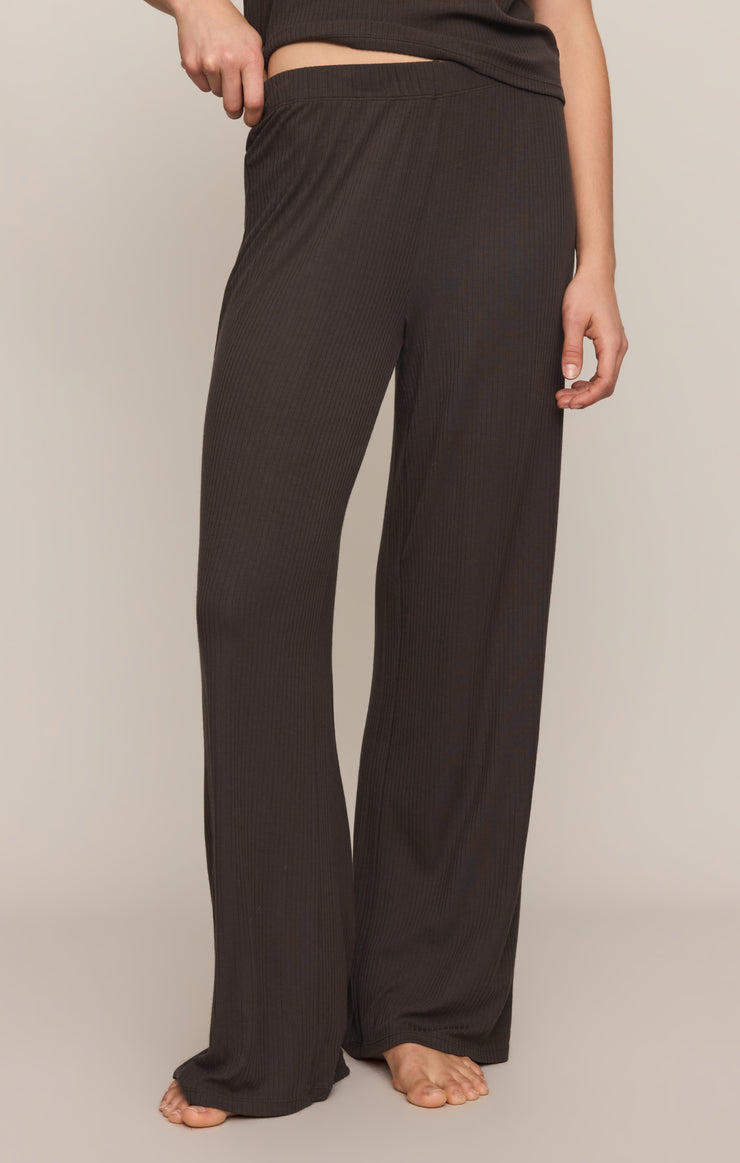 Z Supply Just Right Rib Pant- Cocoa Bean