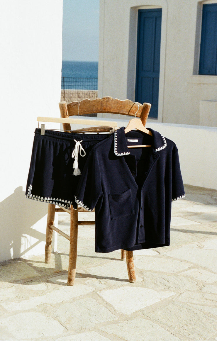 Z Supply Coastline Loop Terry Short-Eclipse