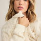 Z Supply Cate Cable Knit Cardigan- Sea Salt