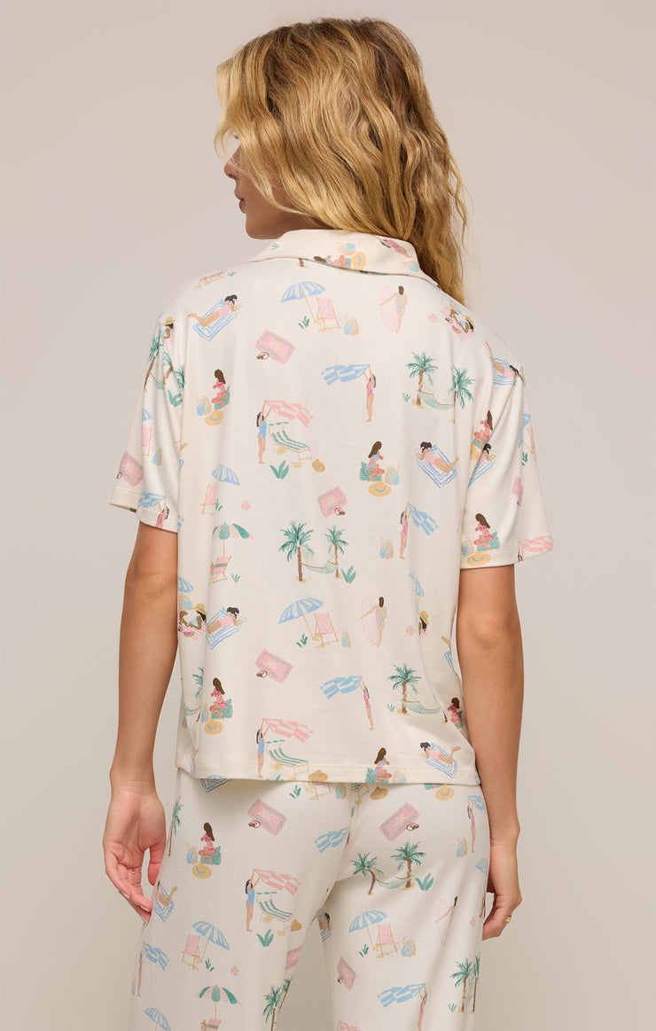 Z Supply Beach Days PJ Top-Bone