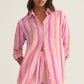 Z Supply Saturdays Stripe Gauze Shirt - Multi