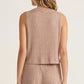 Z Supply Sloane V-Neck Rib Top - Iced Coffee