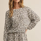 Z Supply Luxe Leopard Long Sleeve Top - Champagne