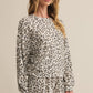 Z Supply Luxe Leopard Long Sleeve Top - Champagne