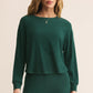 Z Supply Elfie Silky Rib Long Sleeve Top - Mistletoe
