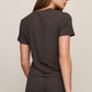 Z Supply Just Right Rib Tee-Cocoa Bean