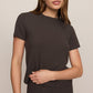 Z Supply Just Right Rib Tee-Cocoa Bean