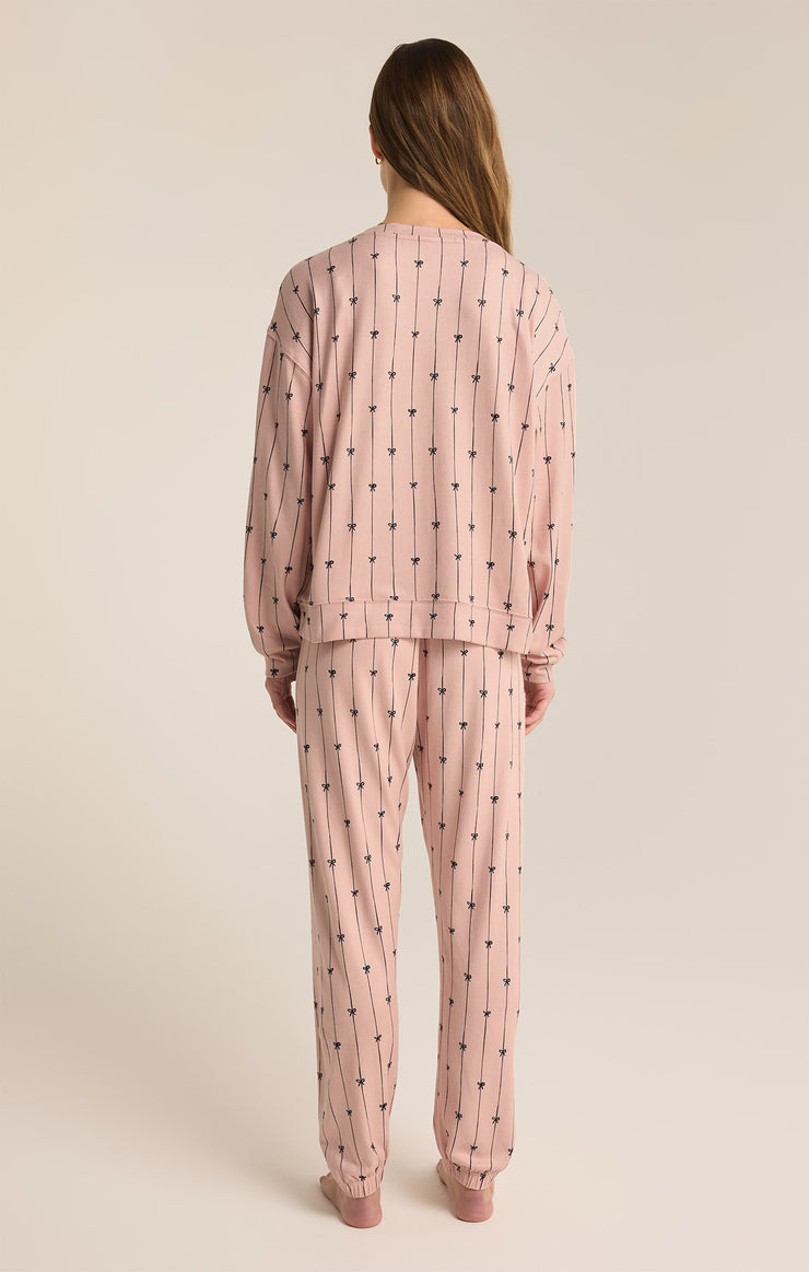 Z Supply Cozy Pinbows Set-Cashmere Pink