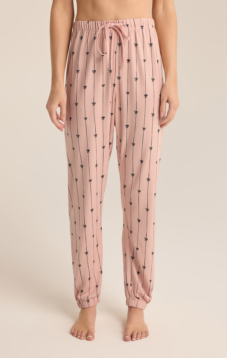 Z Supply Cozy Pinbows Set-Cashmere Pink