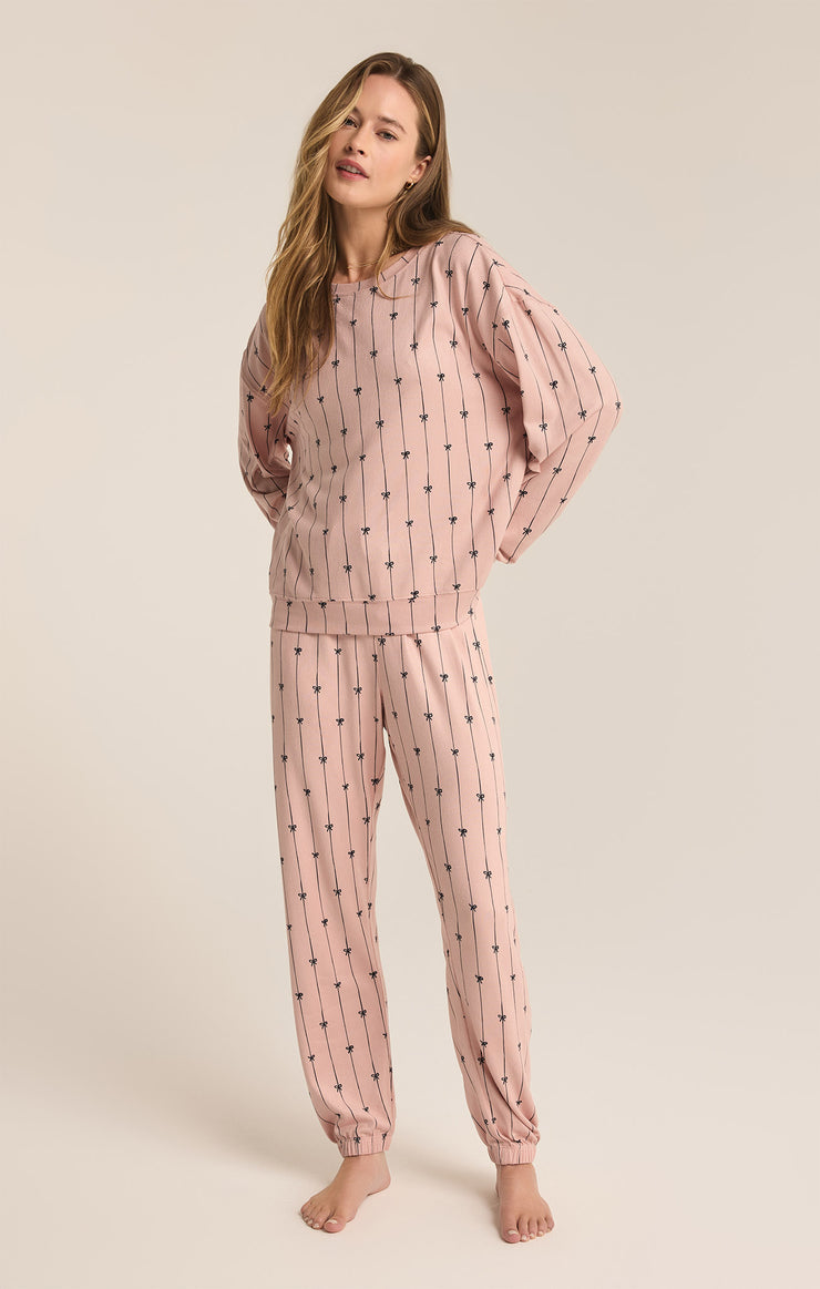 Z Supply Cozy Pinbows Set-Cashmere Pink