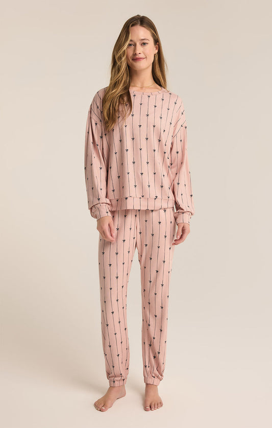 Z Supply Cozy Pinbows Set-Cashmere Pink