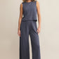 Z Supply Scout Textured Slub Pant-Worn Blue