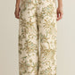 Z Supply Overlook Tiki Tide Linen Pant-Island Coconut