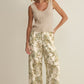 Z Supply Overlook Tiki Tide Linen Pant-Island Coconut