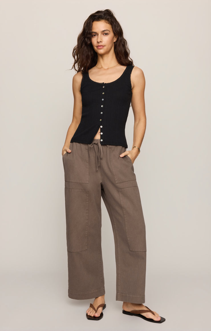 Z Supply Kit Twill Carpenter Pant-Pebble Coast