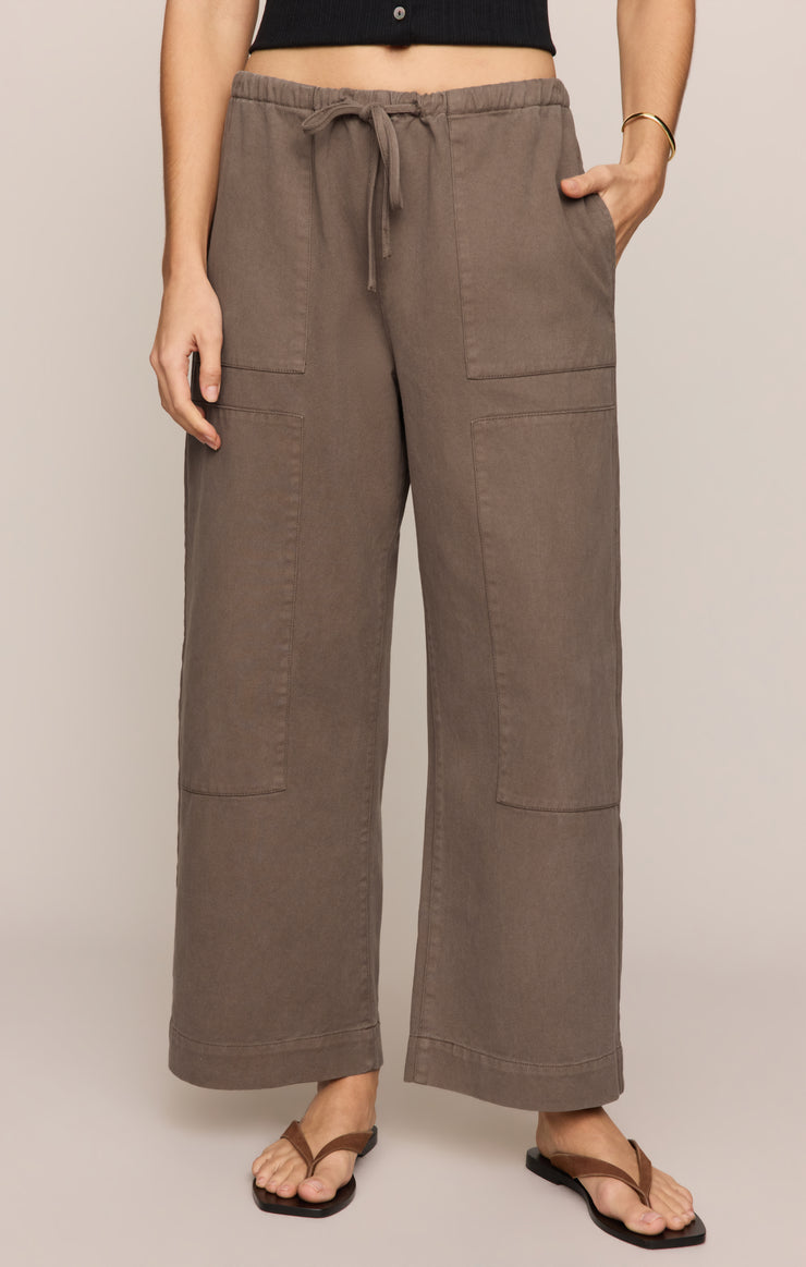 Z Supply Kit Twill Carpenter Pant-Pebble Coast
