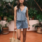 Z Supply Scout Jersey Denim Short-Medium Indigo