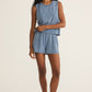 Z Supply Scout Jersey Denim Short-Medium Indigo