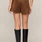 Z Supply Ivory Suede Short-Saddle Suede