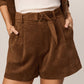 Z Supply Ivory Suede Short-Saddle Suede