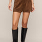 Z Supply Ivory Suede Short-Saddle Suede