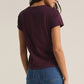Z Supply Modern Slub Tee-Berry Wine