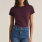 Z Supply Modern Slub Tee-Berry Wine