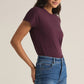 Z Supply Modern Slub Tee-Berry Wine