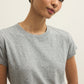 Z Supply Modern Slub Tee-Classic Heather Grey