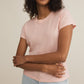 Z Supply Modern Slub Tee-Pink Salt
